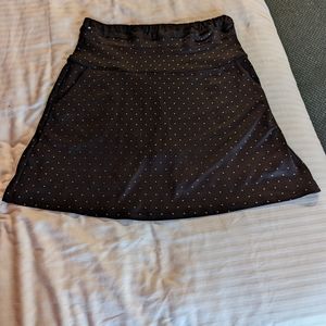 Tail Tech Golf Skort shorts. Black with Gold diamond design. Since large.